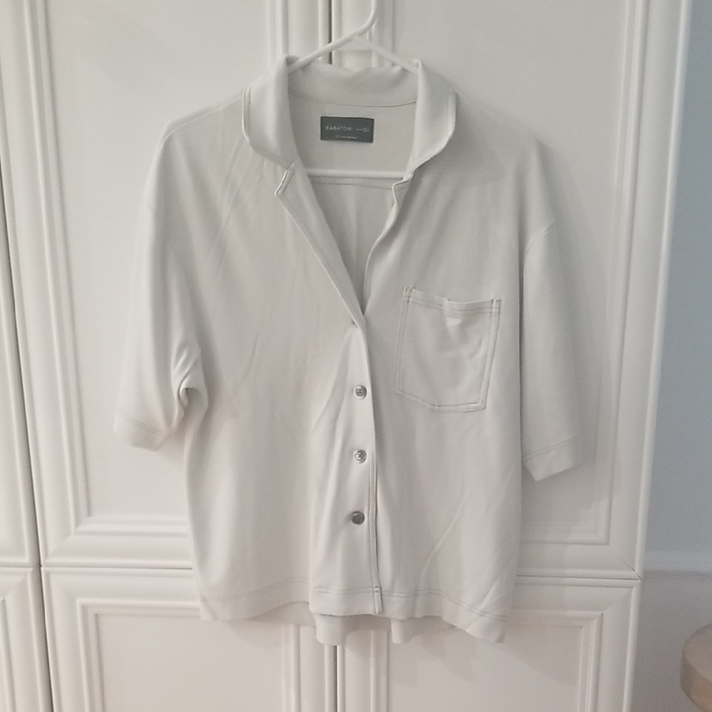Babaton White Button Down Shirt